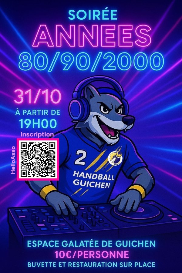 Soirée années 80/90/2000