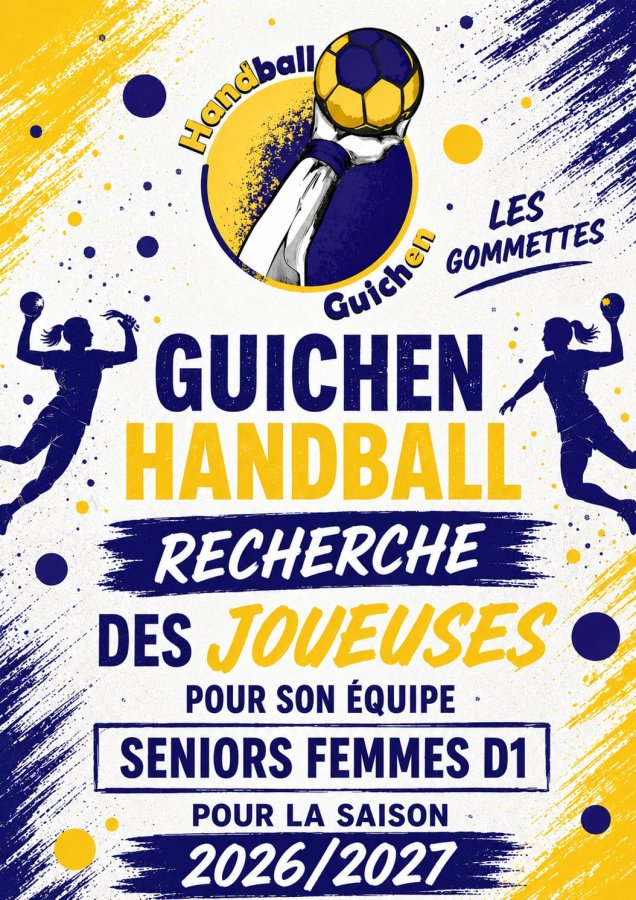 Recherche joueuses pour l'équipe SF pour la saison 2026-2027